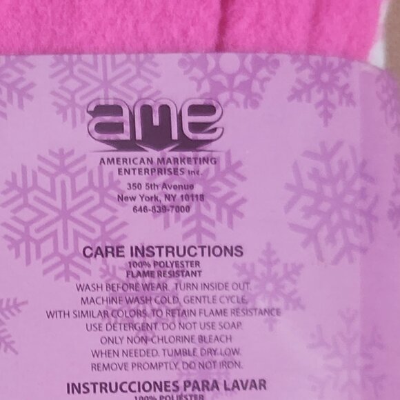 American Marketing My Little Pony Girls Flannel Pink White Poly 2pc Pajama 4/5 - Picture 12 of 16